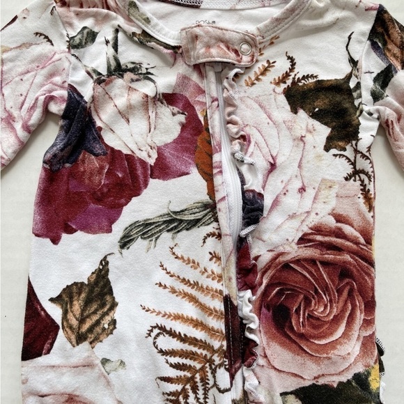 Posh peanut zipper romper Black rose 9/12m - Picture 6 of 7